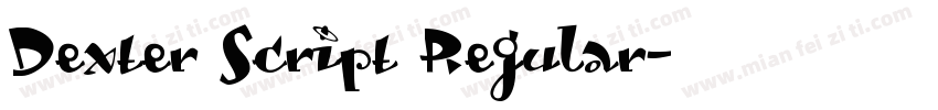 Dexter Script Regular字体转换